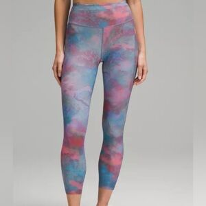 Lululemon Athletica Blue and Pink Leggings